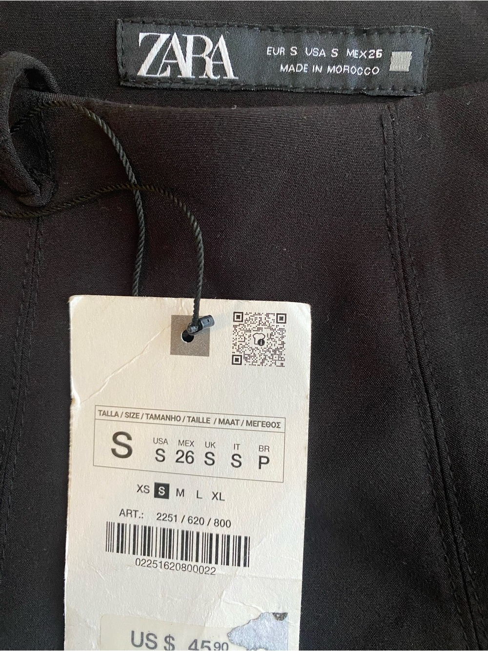 ***PRICE DROP*** Zara Black Circle Skater Office Cocktail Skirt S - Picture 3 of 4